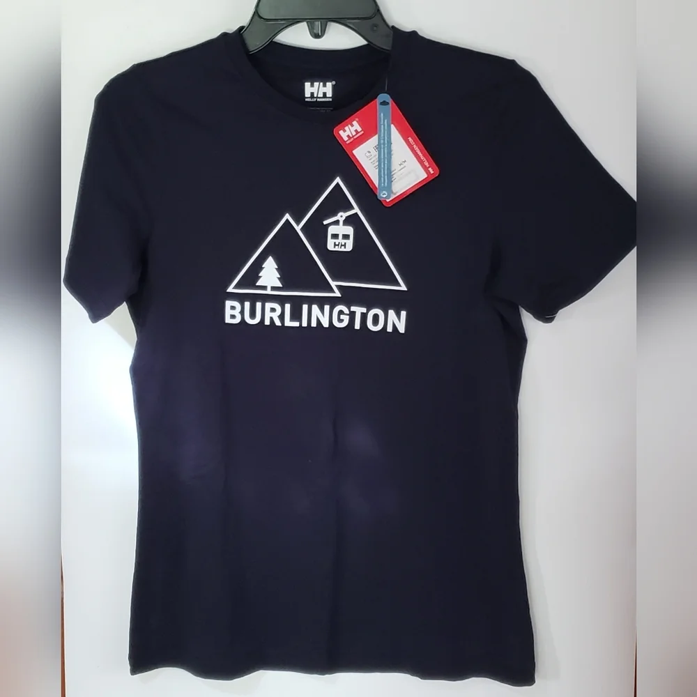 NWT Helly Hansen HH City Tee Women's Navy Blue T Shirt Size Medium